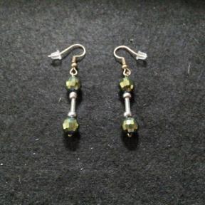 Green Prom Ball Earring