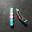 2.3" Pink & Blue Bead Barrette