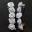 3" Silver Rose Barrette