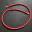 Red Opaque Bead Necklace